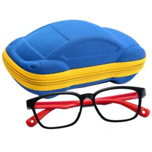 Lentes filtro Luz azul Pantallas Negro con Rojo