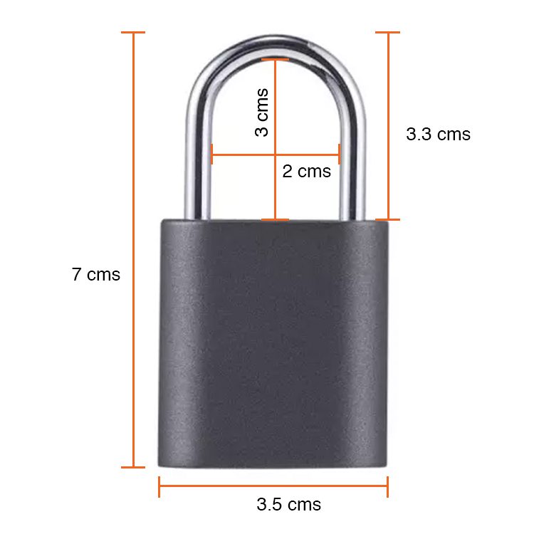 Candado con huella digital recargable resistente al agua - Imagen 6