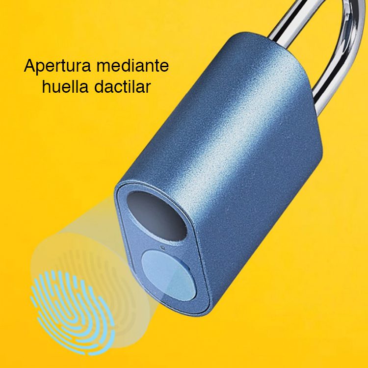 Candado con huella digital recargable resistente al agua - Imagen 3