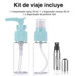 Kit de viaje botellas perfume toalla cepillo espejo y más - Imagen 8