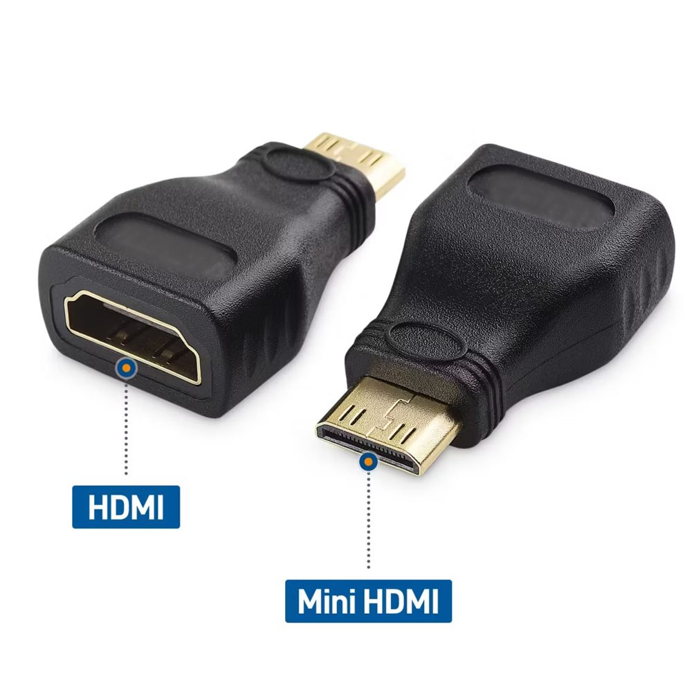 Adaptador Mini HDMI macho a HDMI hembra 1080p - Imagen 3