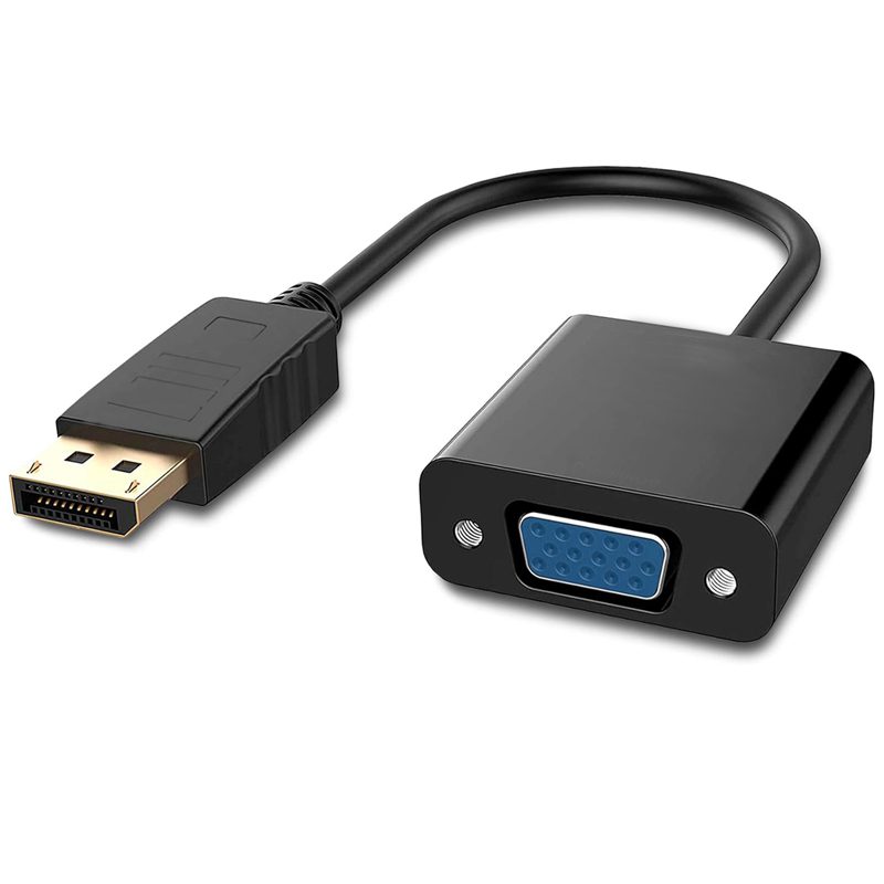 Adaptador-Display-Port-a-VGA- Adaptador DisplayPort macho a VGA hembra - Imagen 1