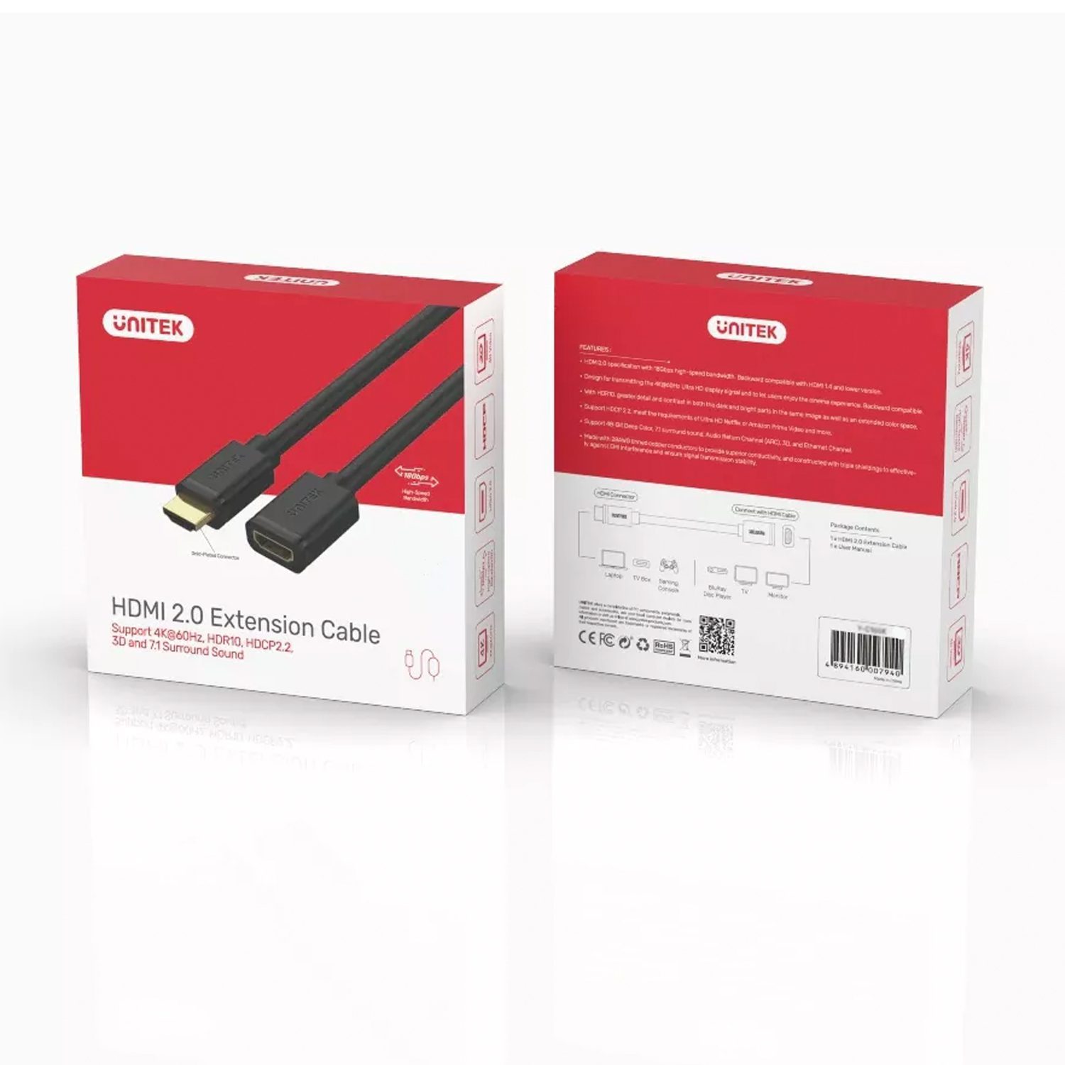 Extensión HDMI 2.0 Extensor cable 3 metros - Imagen 2