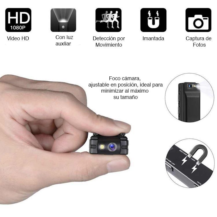 Mini Cámara Espía HD con micrófono portátil - Imagen 5